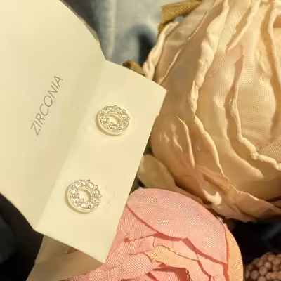 گوشواره نقره مینیمال گوشواره حلقه ای نقره اصل عیار 925