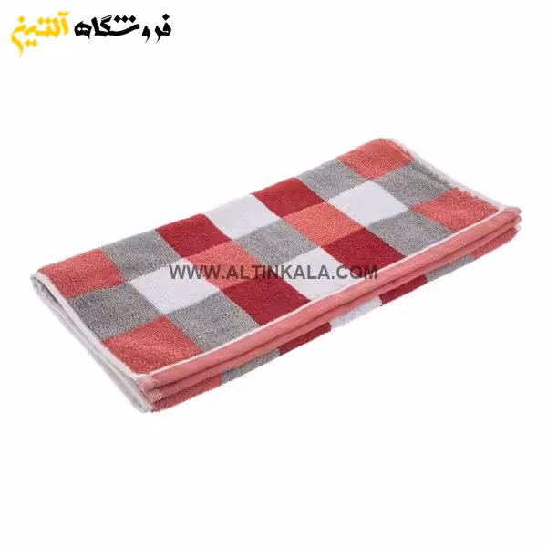 حوله دستی برق لامع مدل کریسمس قرمز 40×80