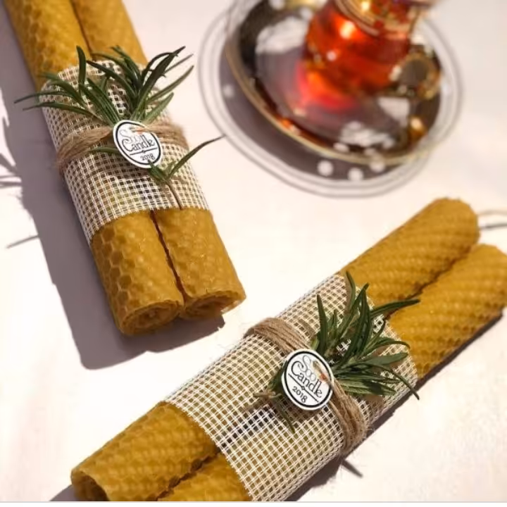 شمع های موم عسل 