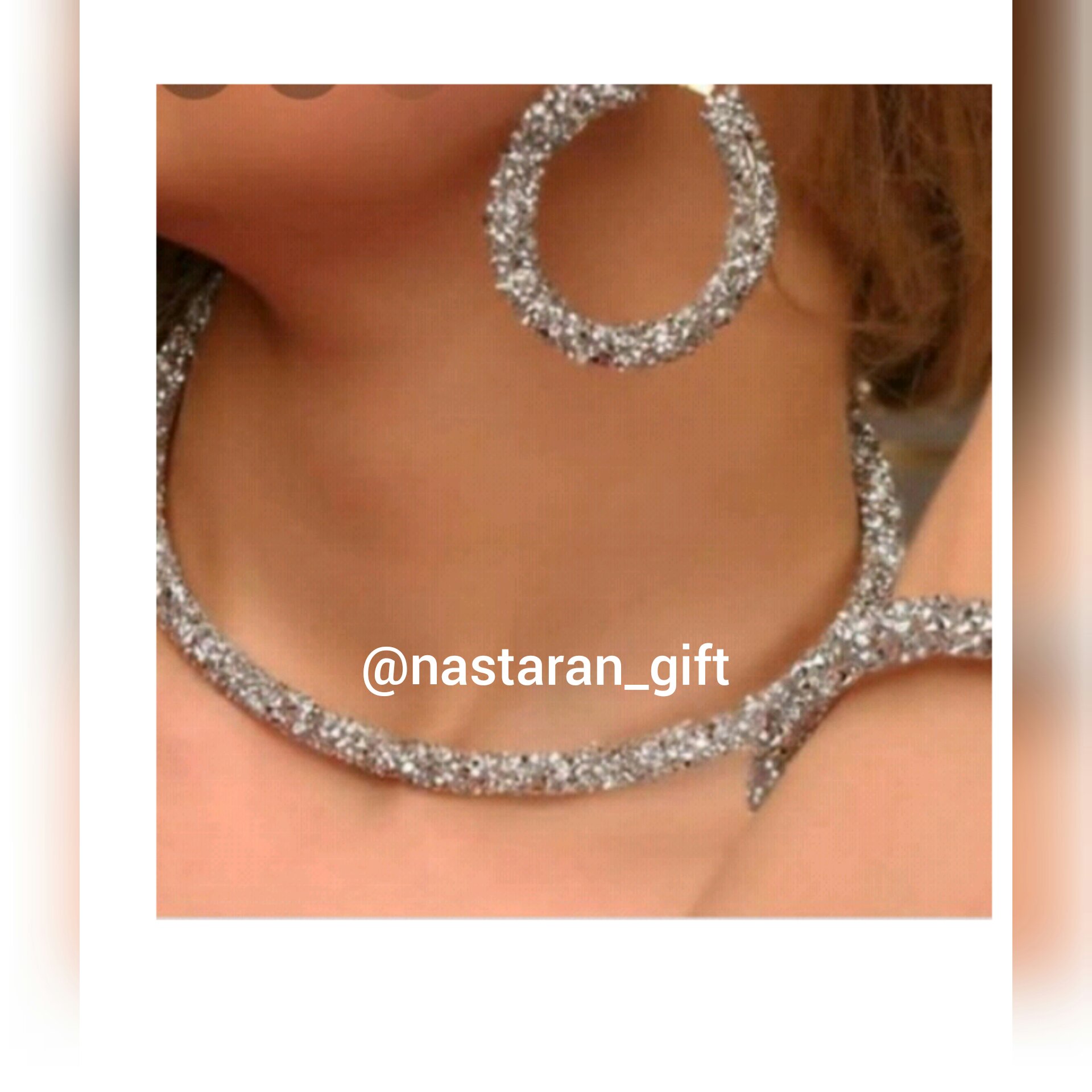 سرویس سواروسکی نقره ای