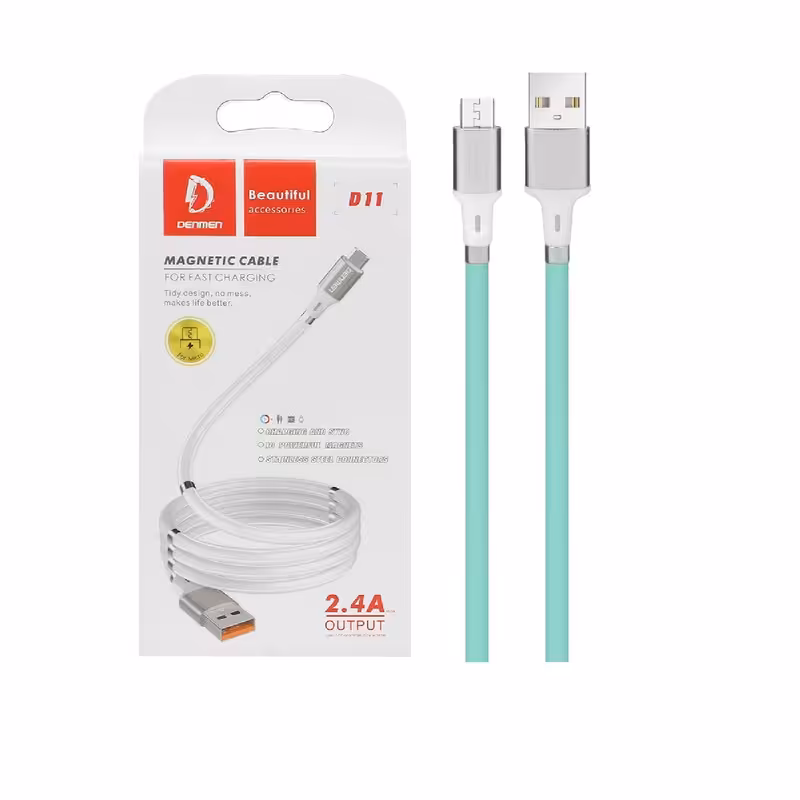 کابل تبدیل USB به MicroUSB دنمن مدل D11V طول 1 متر