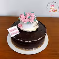 کیک مادر شیک شکلاتی خاص عصرانه چای گل 