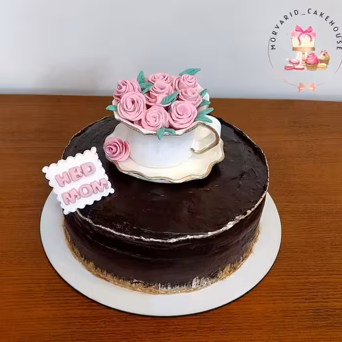 کیک مادر شیک شکلاتی خاص عصرانه چای گل 