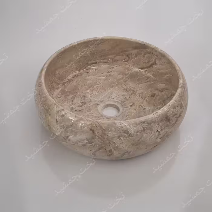 کاسه روشویی سنگ دیپلمات رنگ طوسی روشن