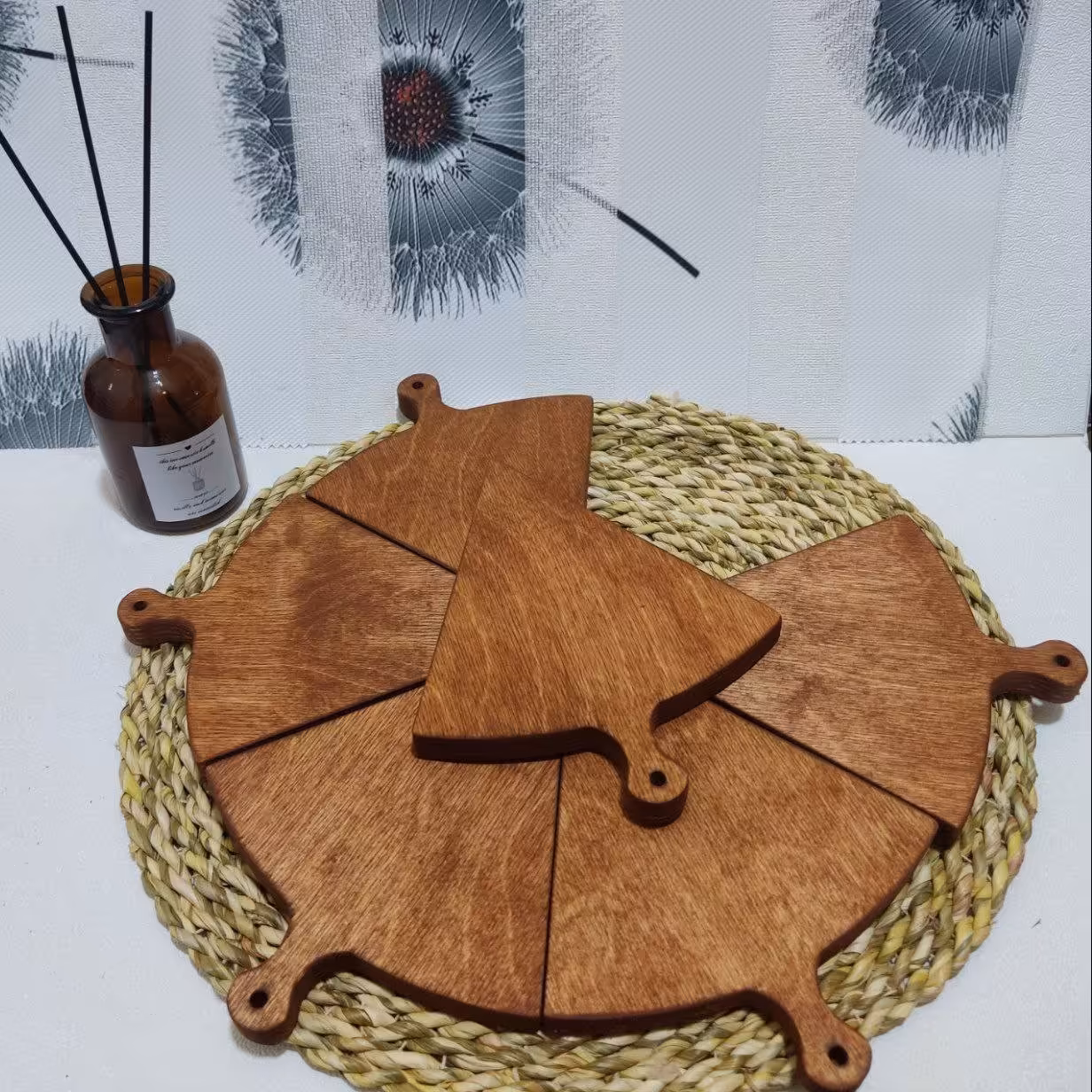 تخته سرو 6تکه پیتزایی با قابلیت شستشو و کیفیت عالی