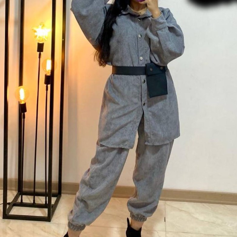 ست مانتو شلوار زنانه مخمل کبریتی مانتو شلوار  مانتو مانتو زنانه  ست زنانه 