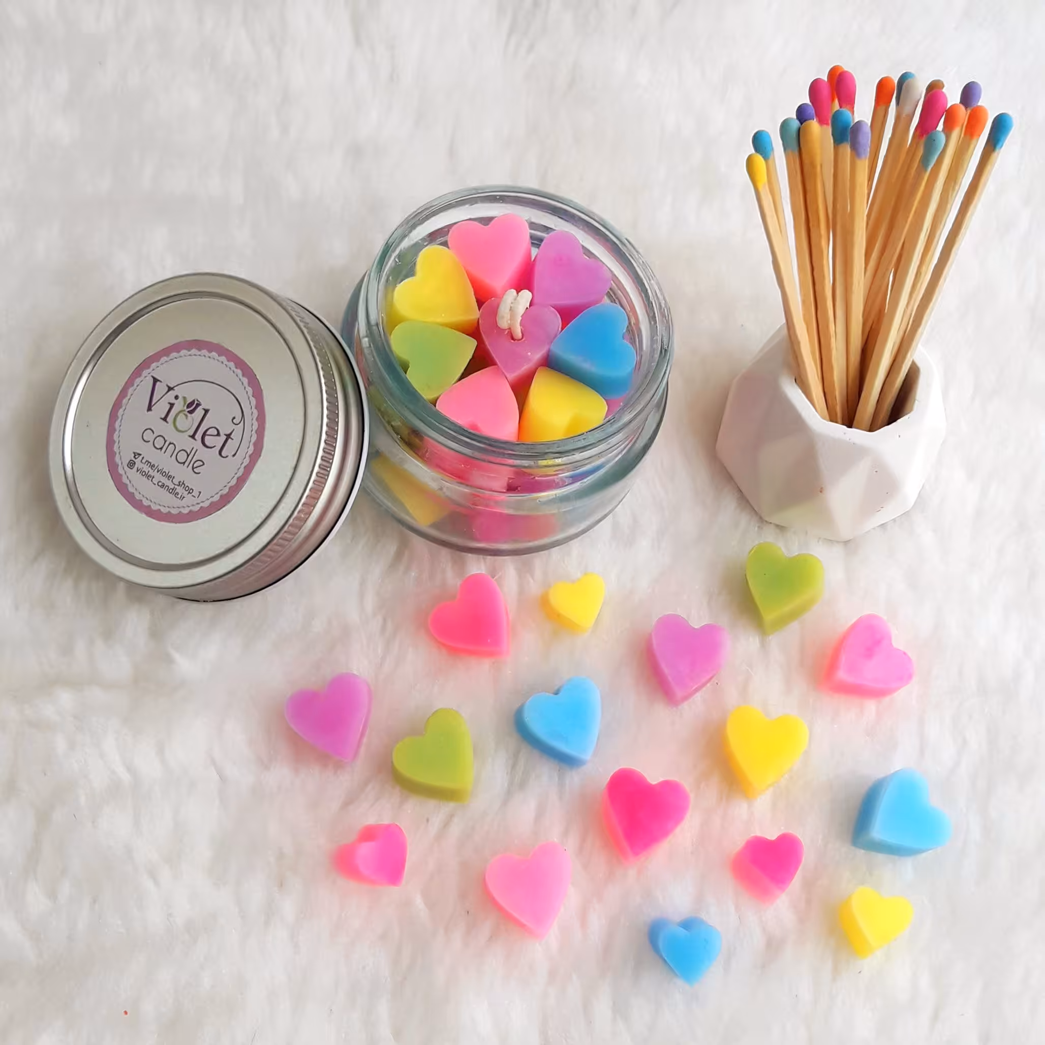 شمع شیشه ای معطر  - 1