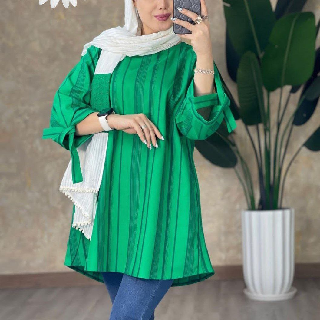 شومیز لنین مدل کمند فری سایز تا 46