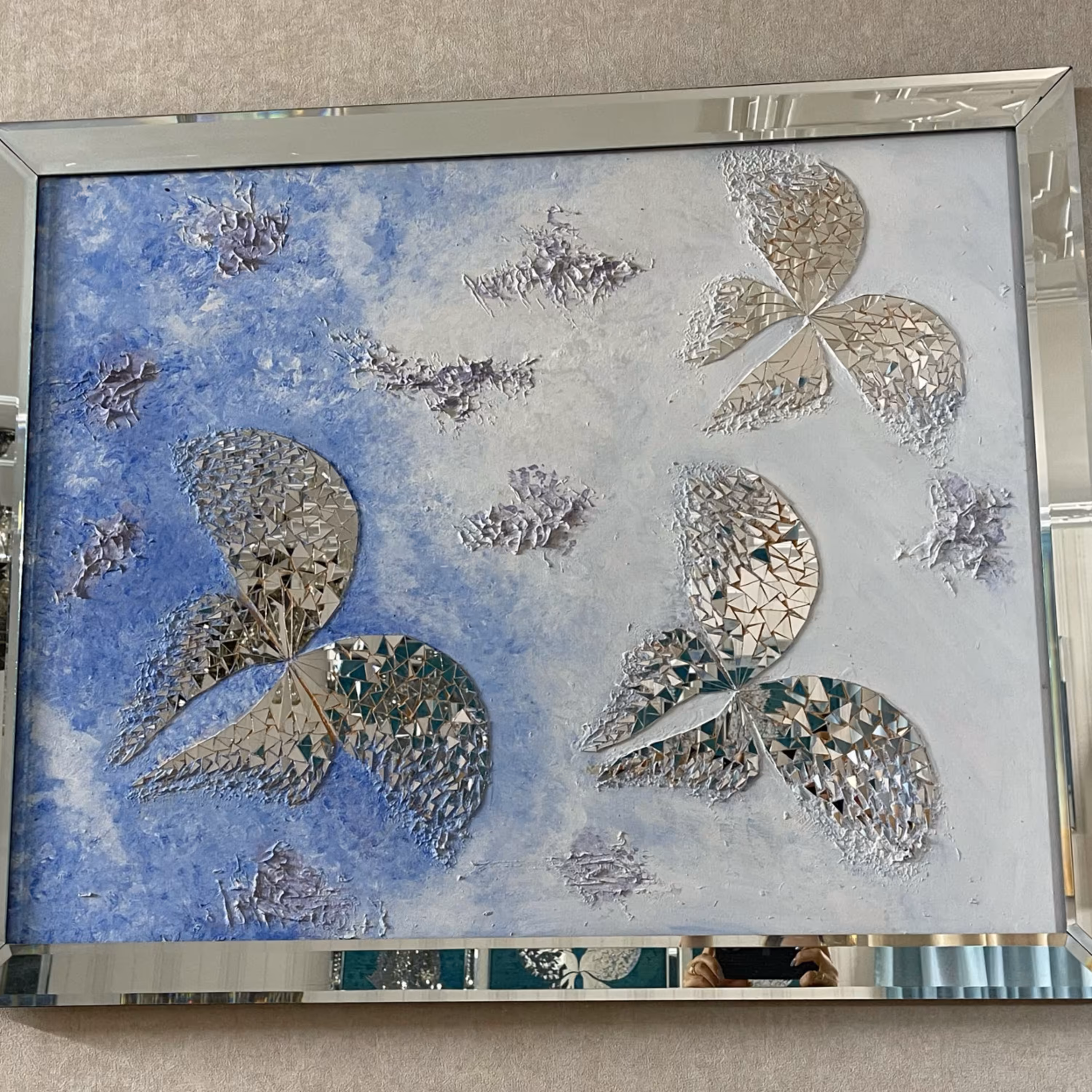 تابلو اینه کاری پروانها 