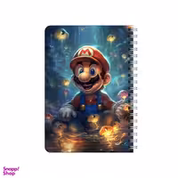 دفترچه یادداشت بامبیلیپ مدل چوبی طرح سوپرماریو در میان دریا کد 3862078