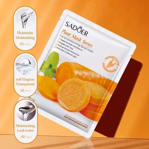 ماسک صورت ورقه ای هویج سادور