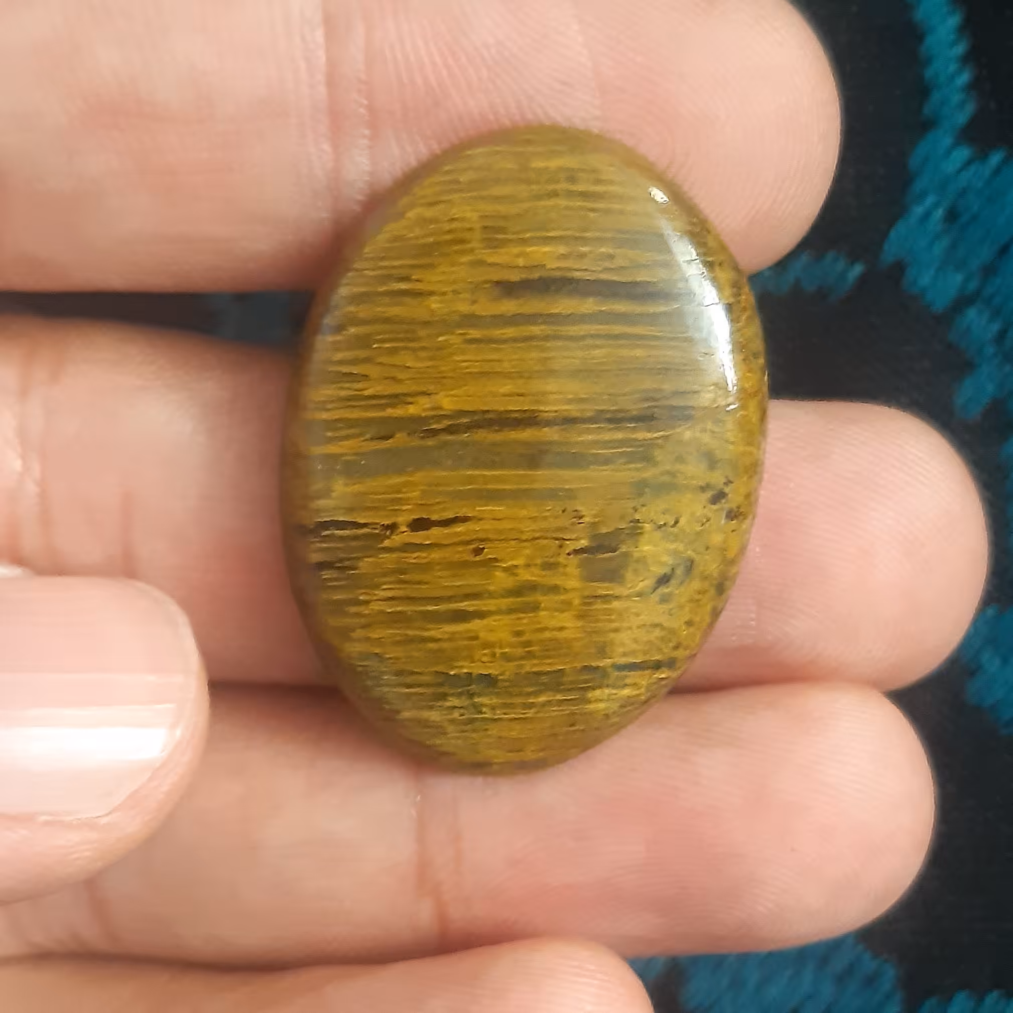 نگین سنگ جاسپر نیلایت کاملا طبیعی و معدنی سنگ خاص و کمیاب