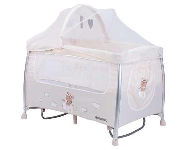 تخت و پارک گهواره شو کیکابو KIKKABOO مدل Dreamy Bear