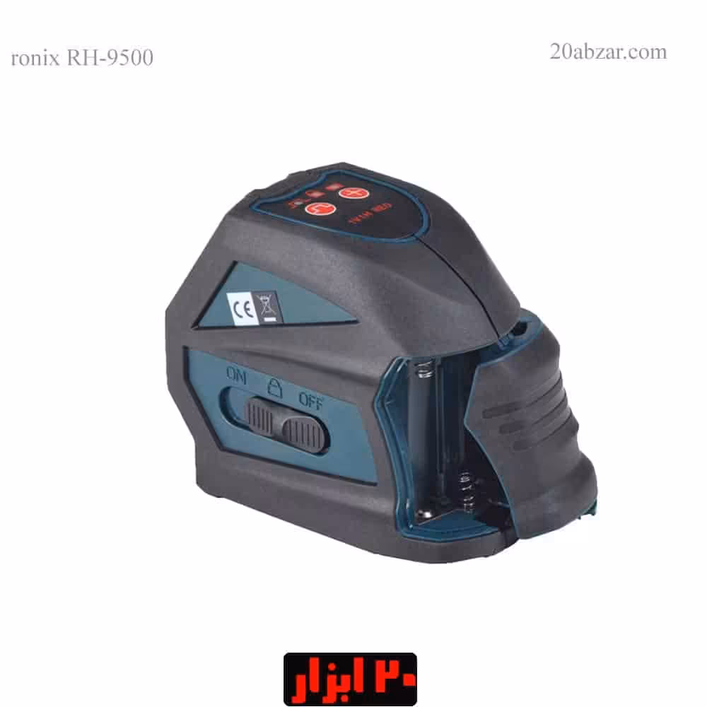 تراز لیزری رونیکس دو خط 120 درجه مدل RH-9500 همراه با کیف BMC