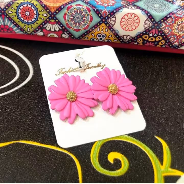 گوشواره گل طرح 1