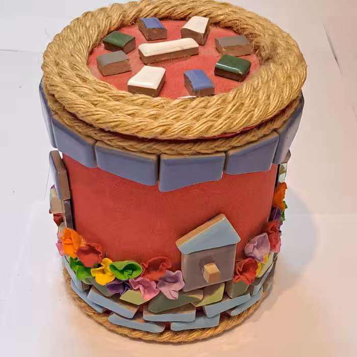 قوطی جواهرات آینه کاری شده 