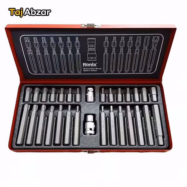 جعبه بیت ترکیبی ستاره ای و شش گوش 30 پارچه رونیکس مدل RH-2697