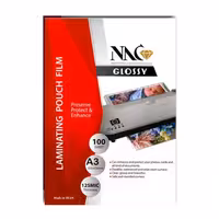 طلق پرس براق nac ان ای سی 125 میکرون سایز A3 بسته 100 عددی