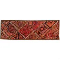 رومیزی سوزن دوزی گلابتون مستطیل باریک کد ZARIRAN4