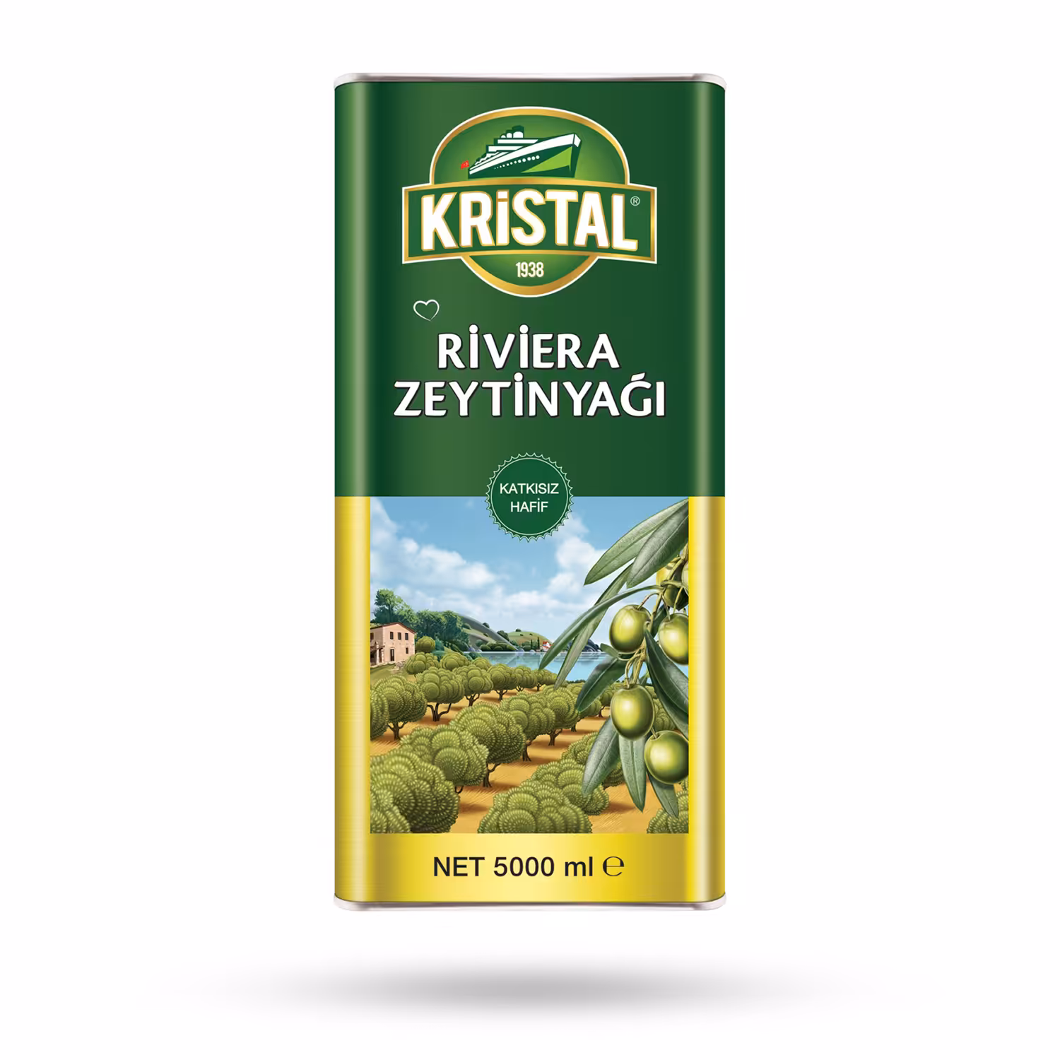 روغن زیتون کریستال 5 لیتری مخصوص پخت و پز و سالاد | فروشگاه ارس ترک