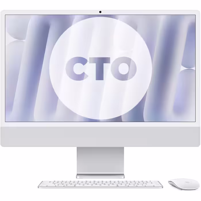 آی مک 24 اینچ M4 کاستوم پردازنده 10core – 10core حافظه رم 24 گیگابایت ظرفیت 256 گیگابایت SSD نقره ای Z1EH00090 - Hiapple.ir