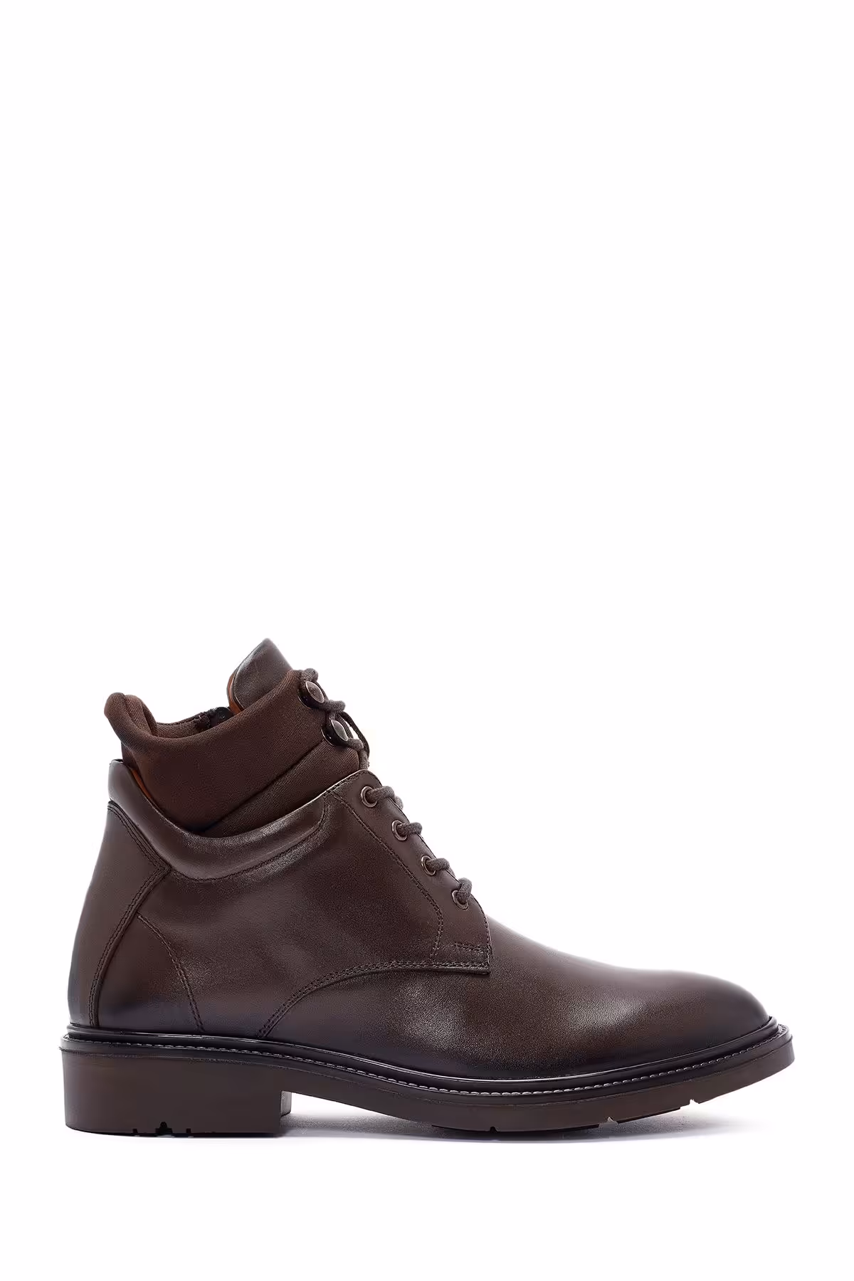 چکمه و بوت چند رنگ مردانه چرم قهوه ای پوتین Derimod