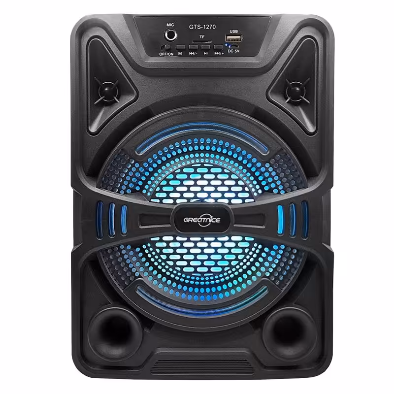 اسپیکر بلوتوثی قابل حمل گریت نایس مدل GTS-1270 مشکی رنگ