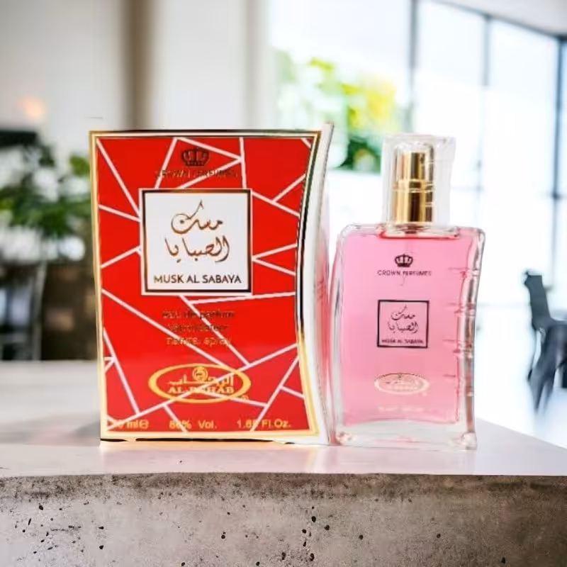 ادکلن مسک الصبایا  musk al sabaya حجم 50 میل برند الرحاب