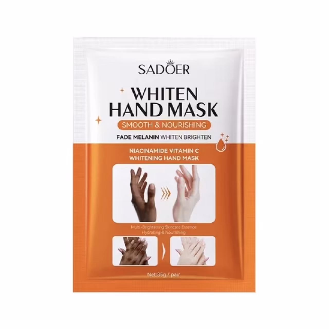ماسک دست سادور مدل ویتامین C روشن کننده وزن 35 گرم