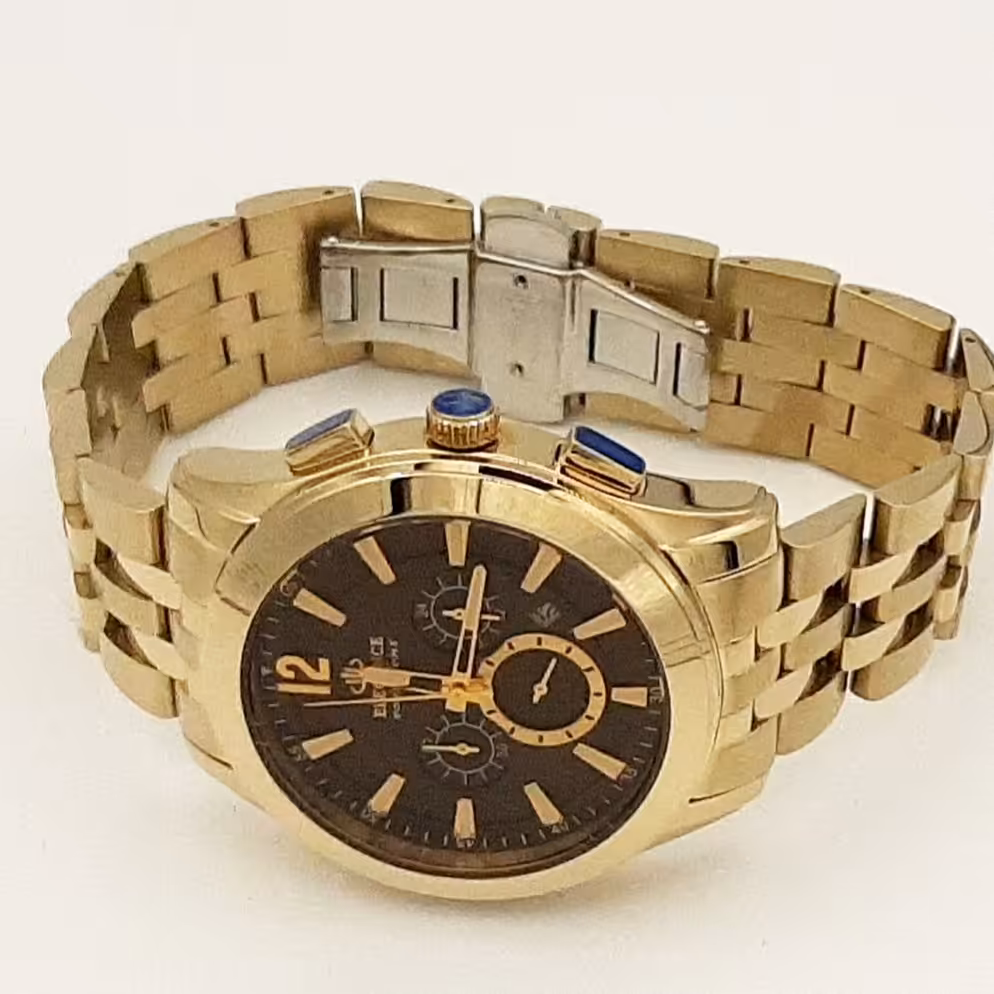 ELEGANCEساعت کرنو اگانس طلایی
excellent
سه موتوره کرنو
تمام استیل316
ضد حساسیت
موتورمیوتاژاپن 
های کپی درجه یک