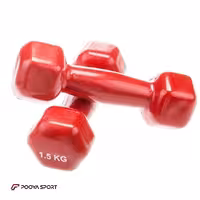 دمبل ایروبیک 1.5 کیلوگرمی روکش دار بسته دو عددی پویا