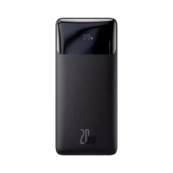 پاوربانک بیسوس 20 وات bipow display fast charge PPDML-N با ظرفیت 30000 میلی آمپر ساعت