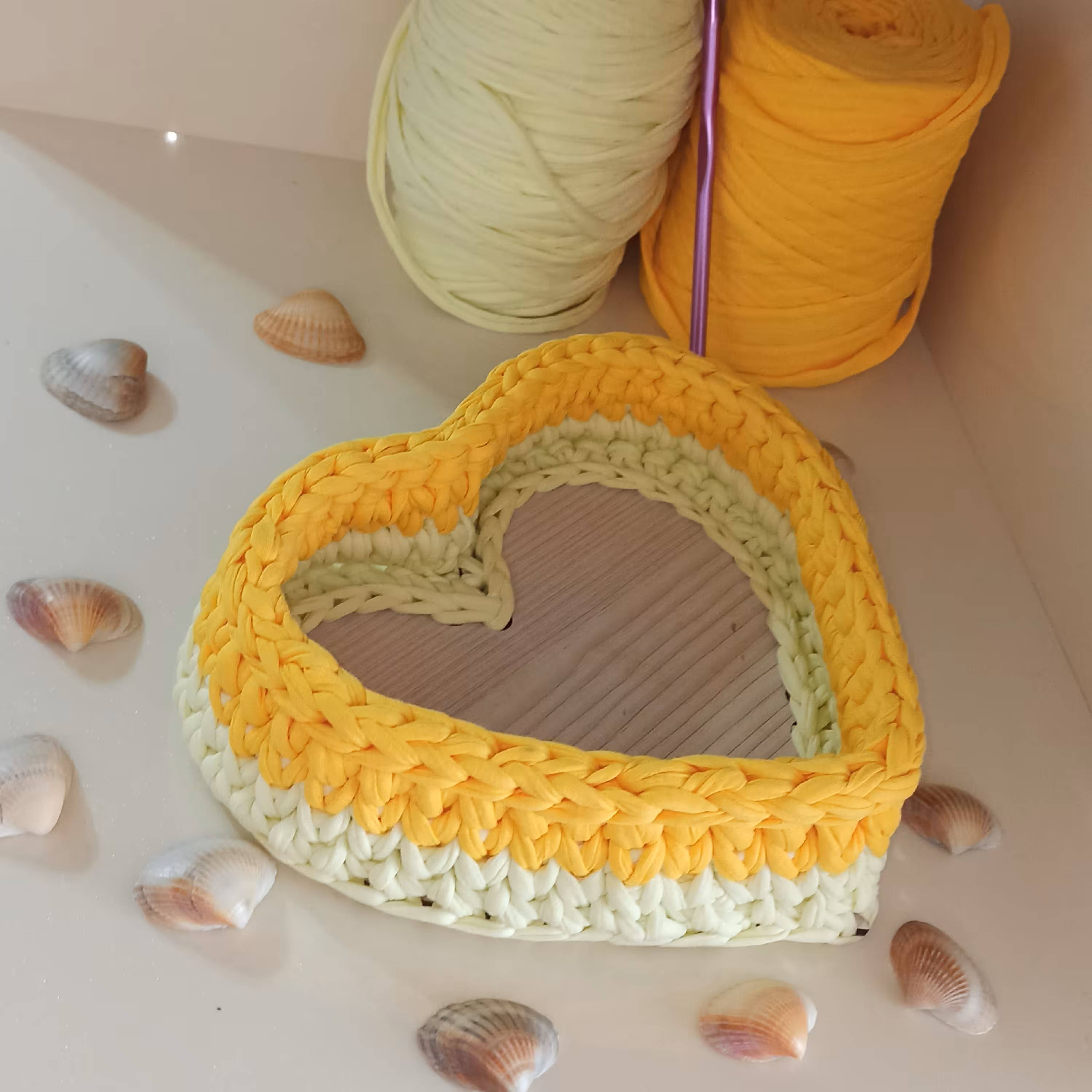 تریکو بافی مدل قلب