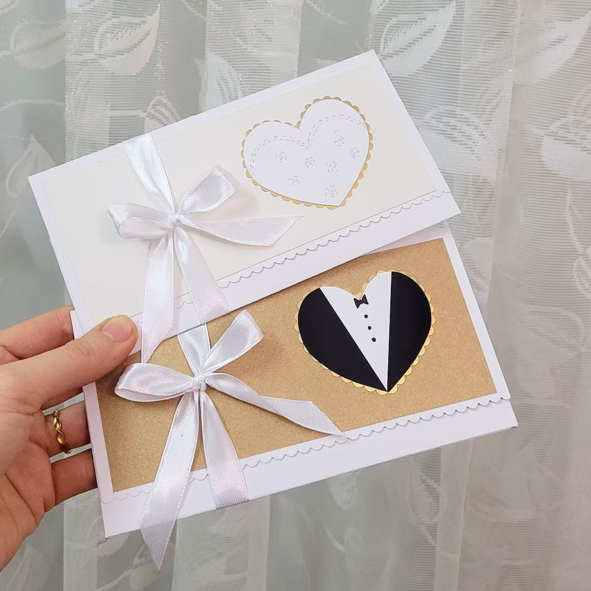 بسته 2 عددی پاکت پول طرح عروس و داماد  