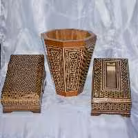 ست سطل زباله جا دستمالی جا قاشقی