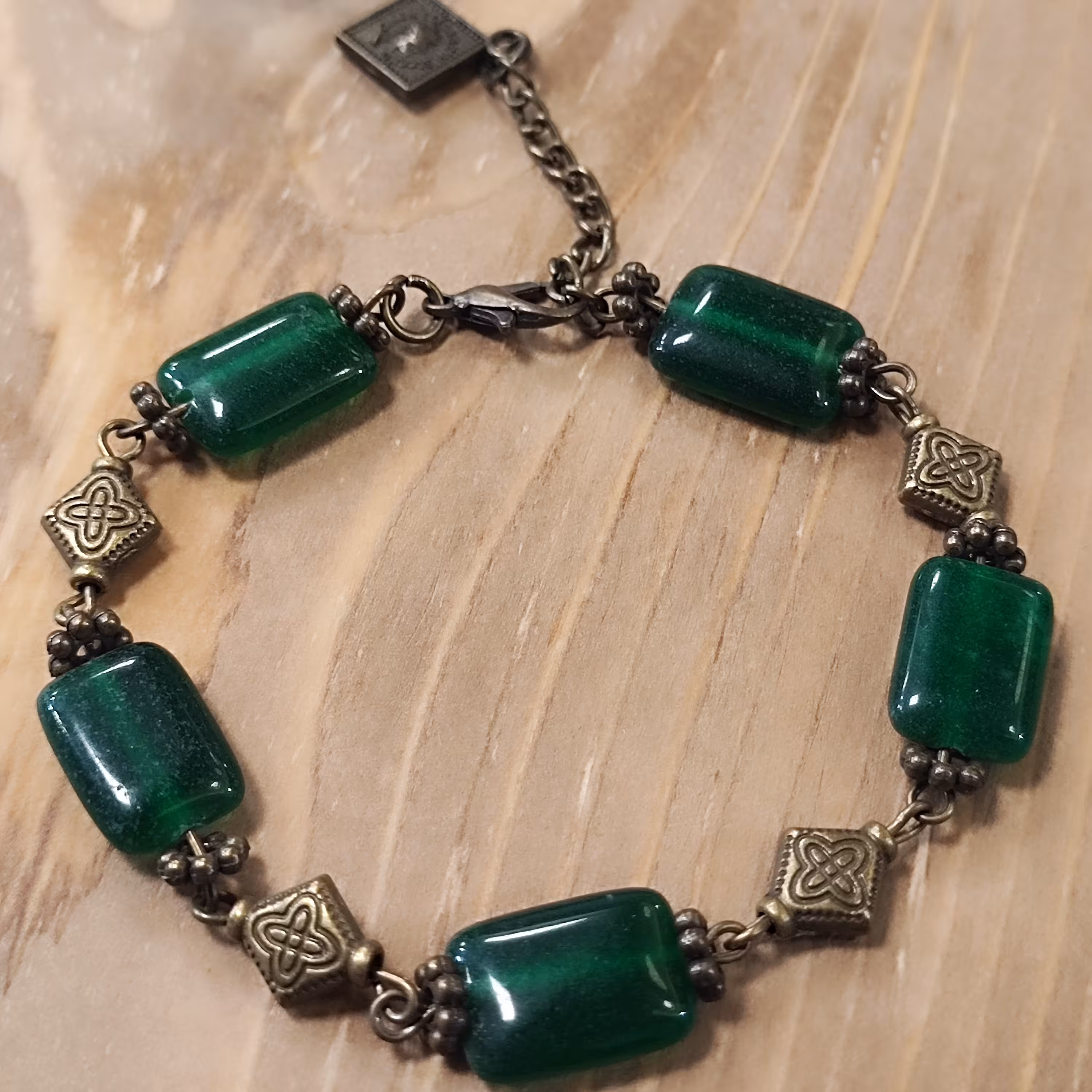 دستبند عقیق سبز