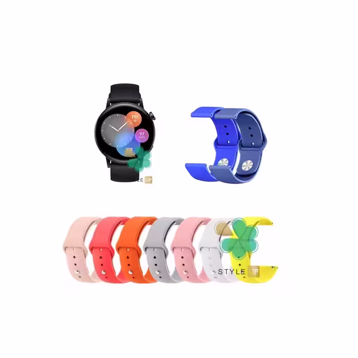 بند سیلیکونی ساعت هواوی واچ Huawei Watch GT 3 42mm مدل دکمه ای