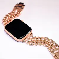 ساعت هوشمند ام آر اس مدل watch7 luxe4  رزگلد به همراه بند
