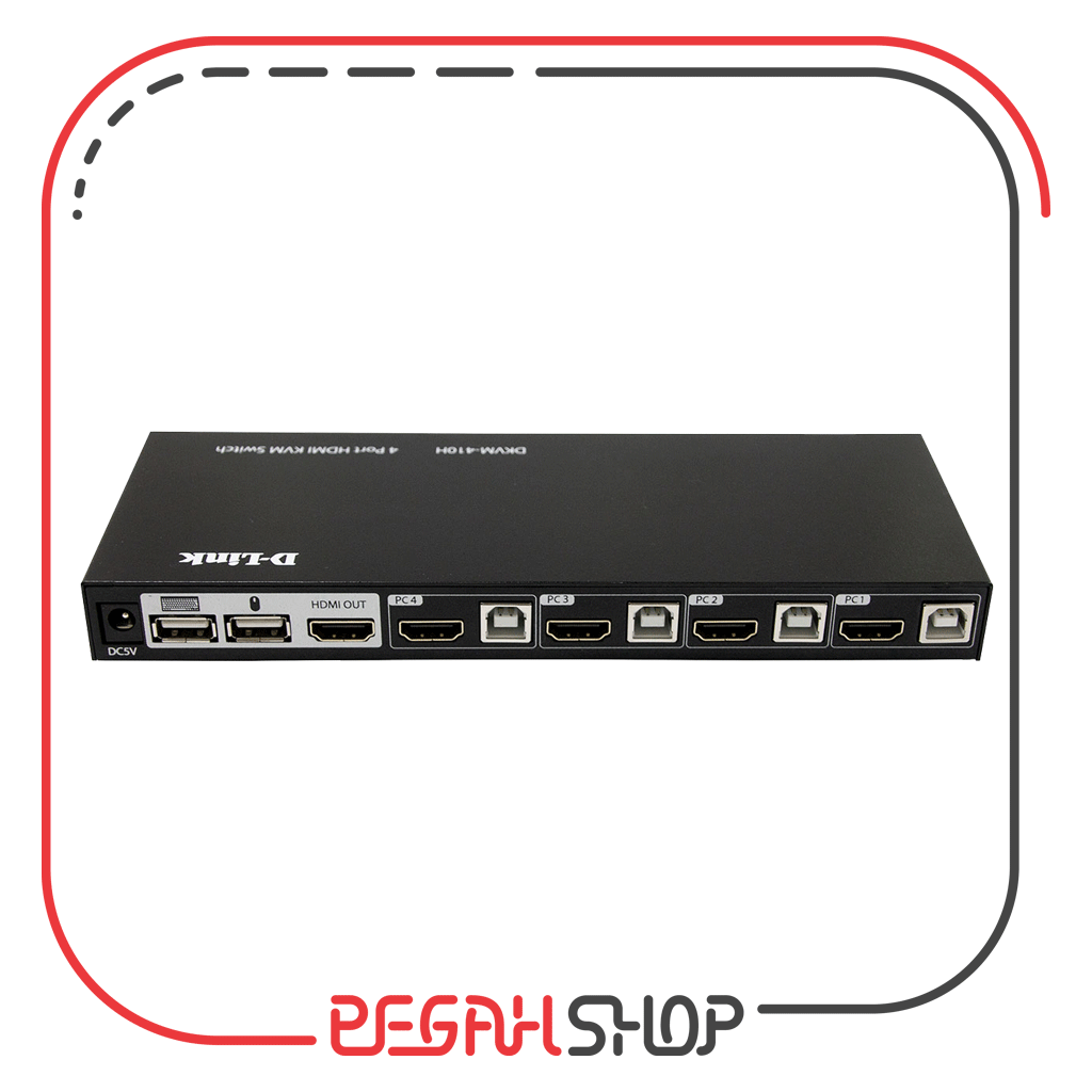 سوییچ 4 پورت برند D-Link مدل DKVM-410H