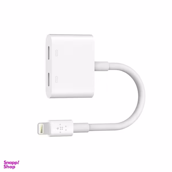 کابل مبدل لایتنینگ 2x1 بلکین F8J198BTWHT طول 14سانتیمتر