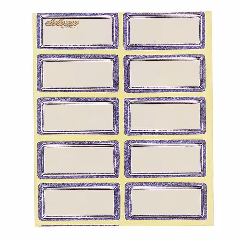 لیبل 39*18 میلی متری دورآبی