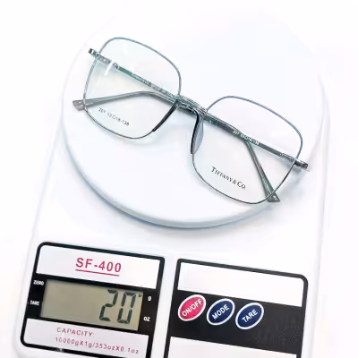 عینک بلوکات سایز بزرگ مربعی بدون نمره bluecut