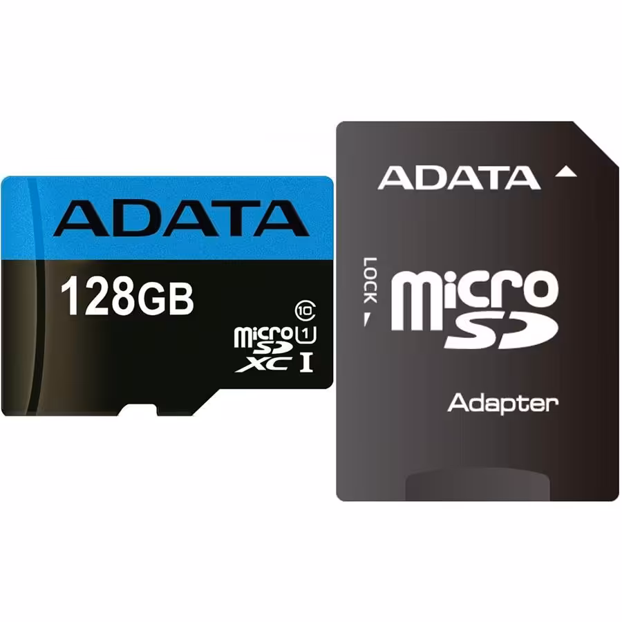 کارت حافظه میکرو اس دی ای دیتا Premier microSDXC UHS-I 85MBps Class 10 با ظرفیت 128 گیگابایت همراه با آداپتور