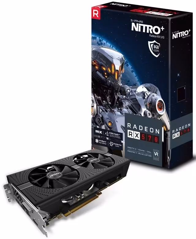 کارت گرافیک سافایر مدل نیترو پلاس آر ایکس 570 با حافظه 8 گیگابایت