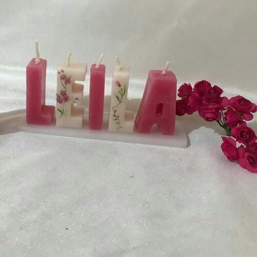 🕯شمع اسم لیلا 😍 اسم های مختلف دیگر با طرح های متنوع