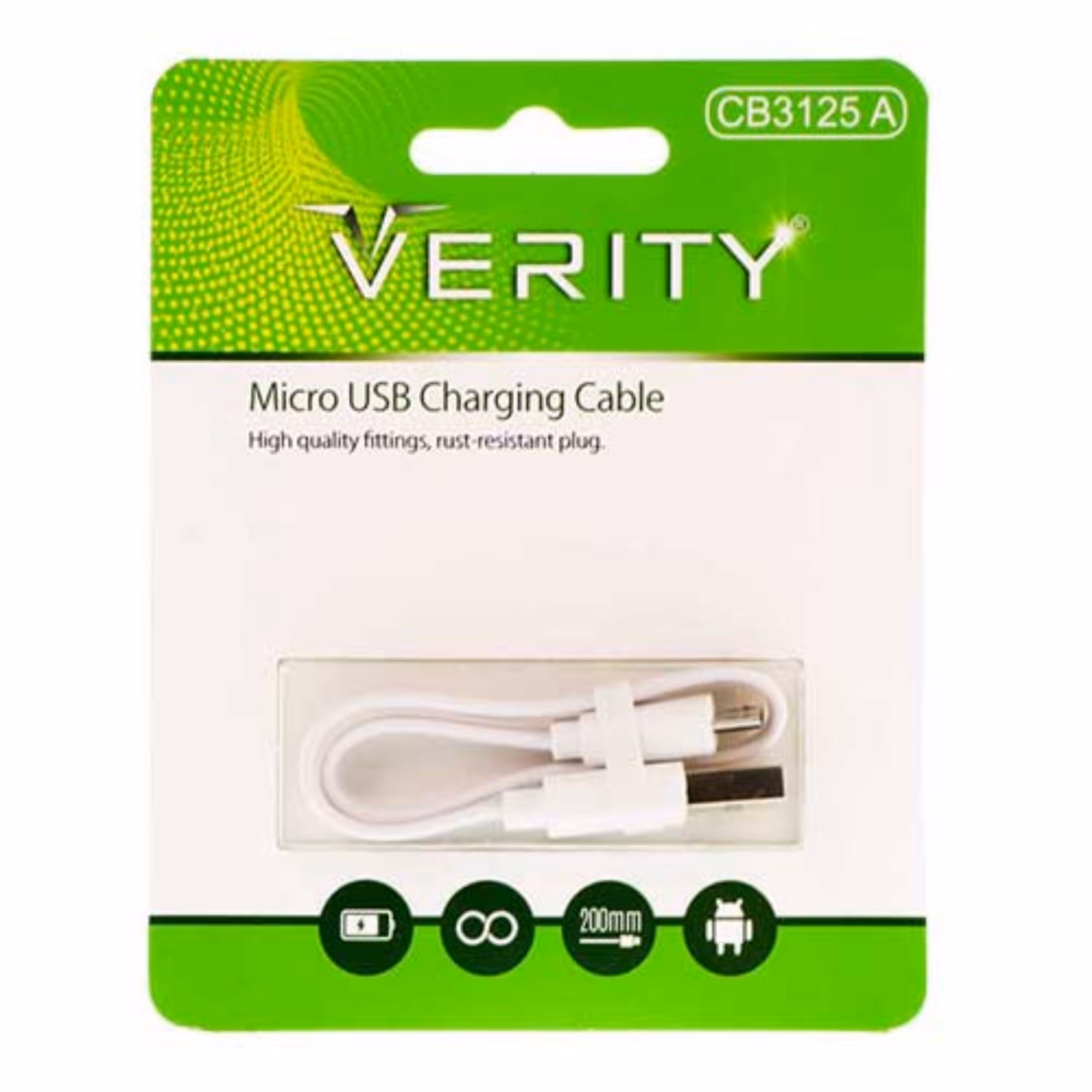 کابل پاوربانک اندروید Verity مدل CB3125A