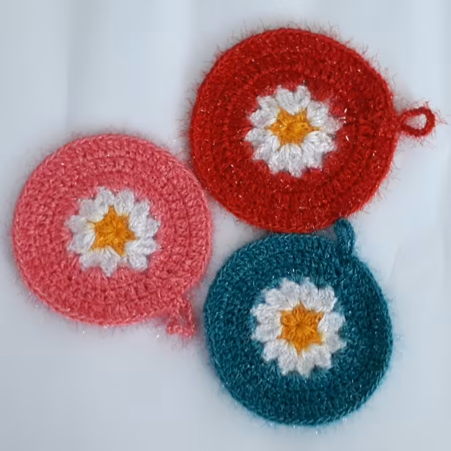 اسکاج بافتنی بابونه