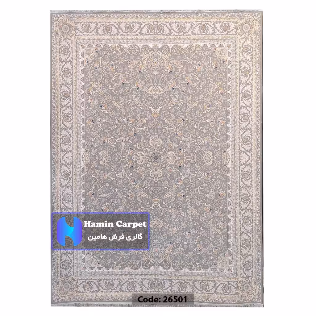 فرش 12 متری 1200 شانه تراکم 3600  نخ اکلریک گل برجسته کد AR26501