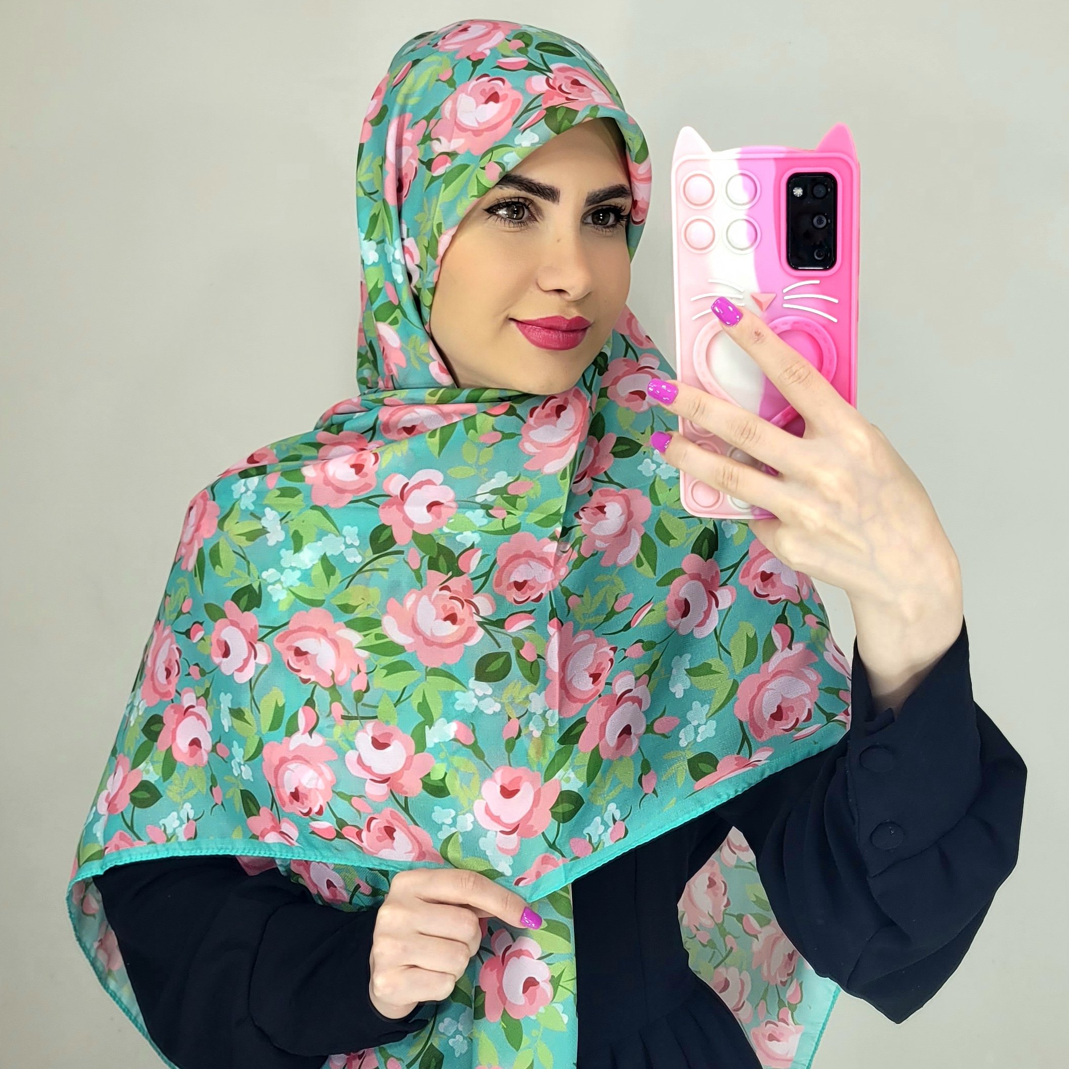 روسری گلدار