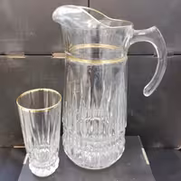 پارچ و لیوان امپراطور بلند لومینارک لب طلا 